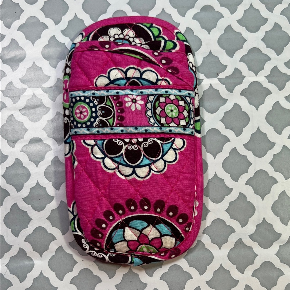 Vera Bradley Cupcakes Pink Quilted glasses Case